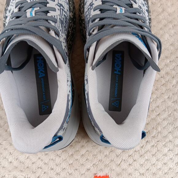 Hoka Speedgoat 6 GTX Men’s Size 8.5D Blue Gray Running Shoe 1155150-SSTT - Picture 10 of 13